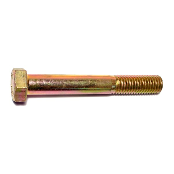 Midwest Fastener Grade 8, 5/8"-11 Hex Head Cap Screw, Zinc Yellow Steel, 4-1/2 in L, 10 PK 54361 - main